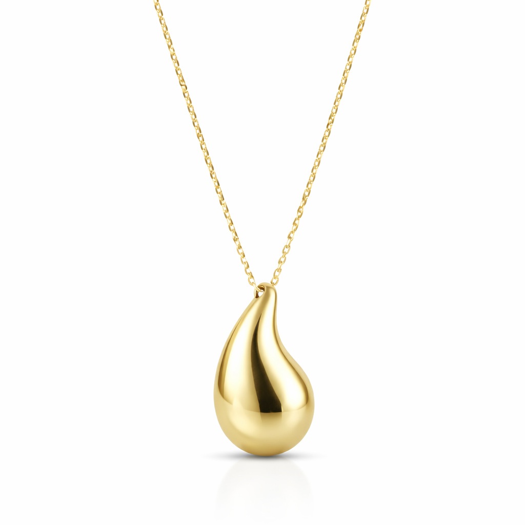 Colier aur 14k cu pandantiv picatura Golden Drop Essence