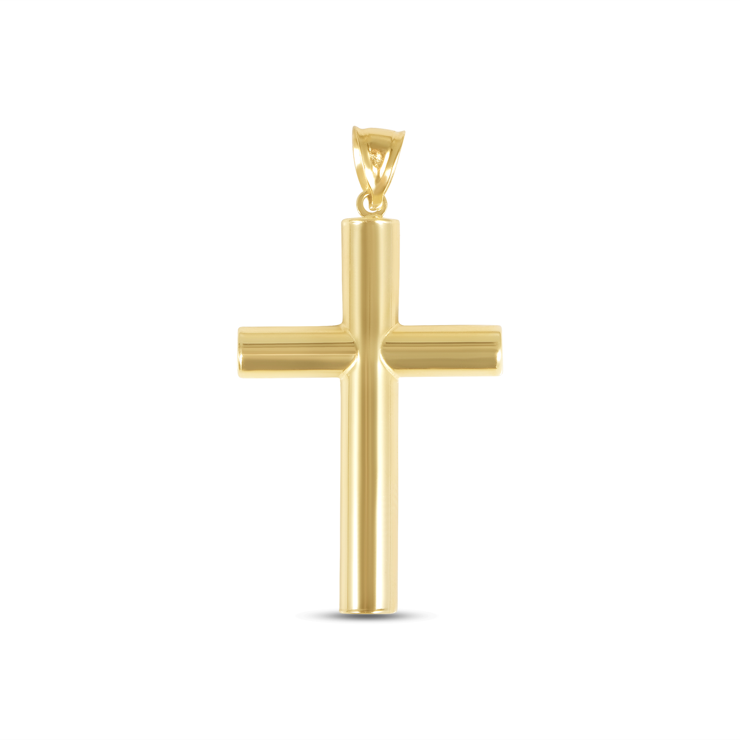 Pandantiv aur 14K cruce cilindrica Pure Essence