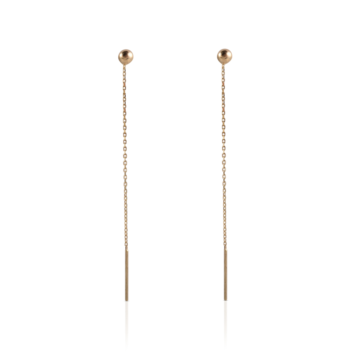 Cercei aur 14K fir cu bile Liora Shine