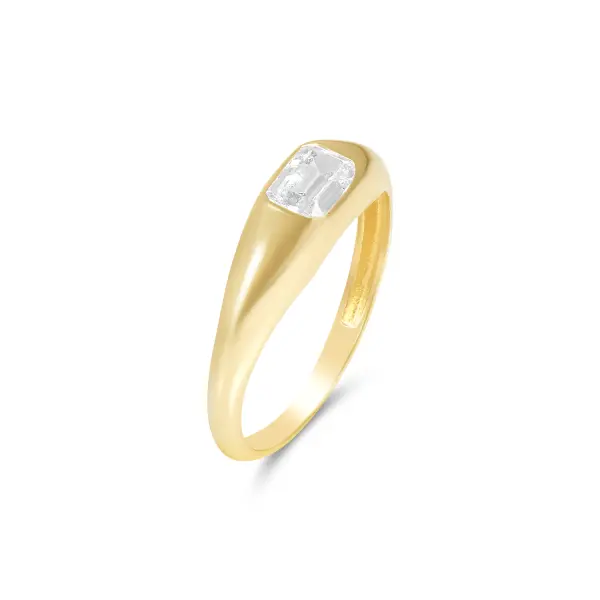 Inel aur 14K cu piatra Zirconia Noble Spark