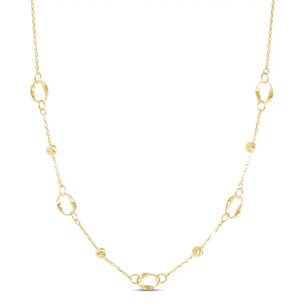 Colier aur 14k cu bilute Golden Orbit