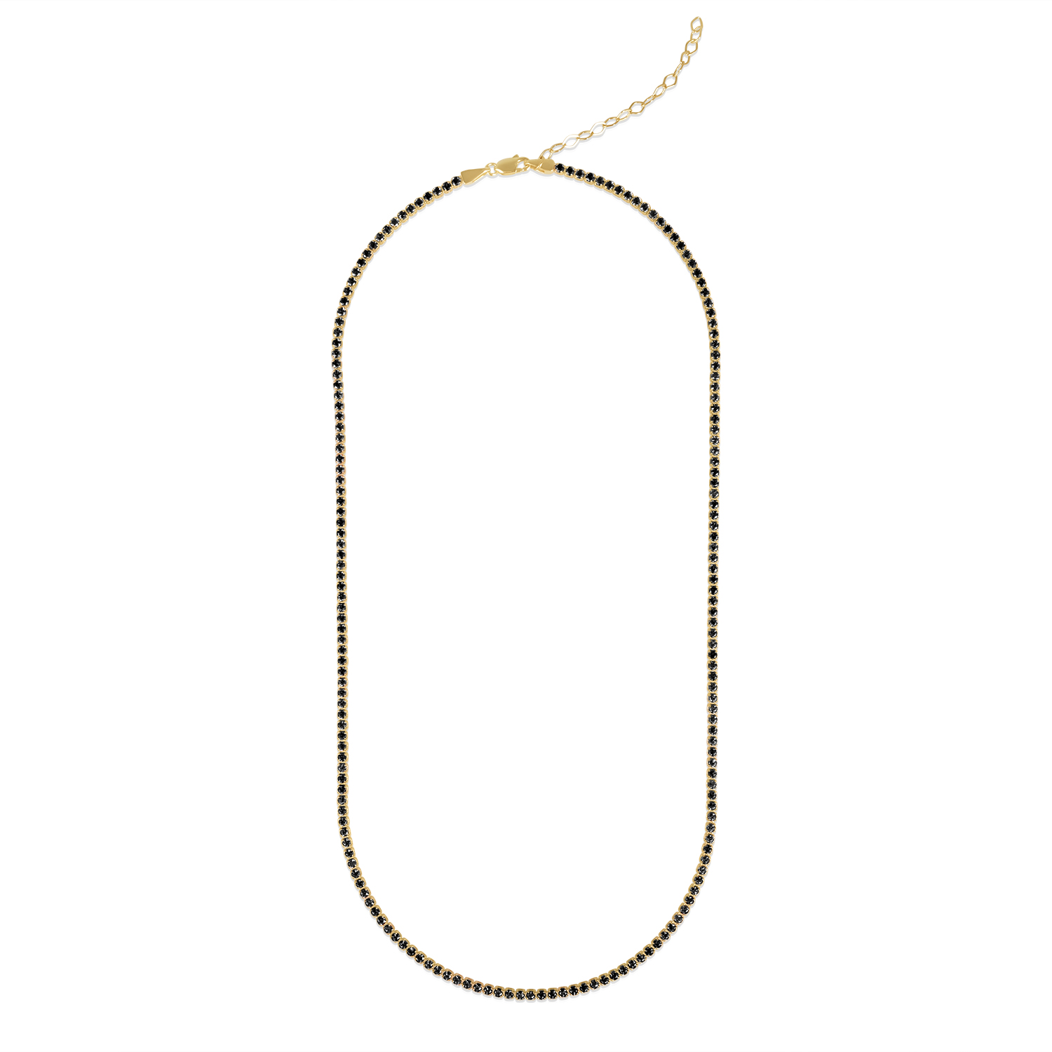 Colier aur 14k Tennis Midnight Line