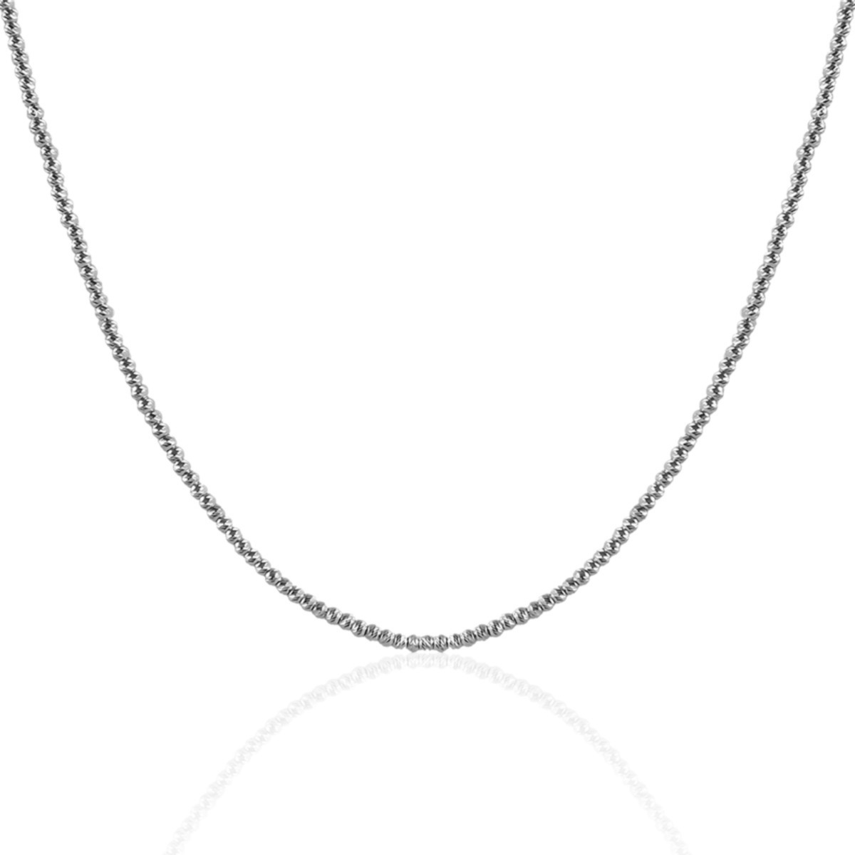 Colier aur 14k cu bile White Sphere