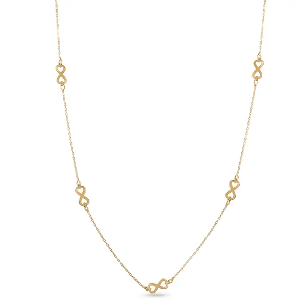 Colier aur 14k cu infinit Eternal Line
