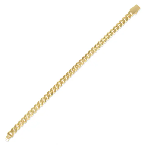 Bratara aur 14K Cuban Link Bold Gold