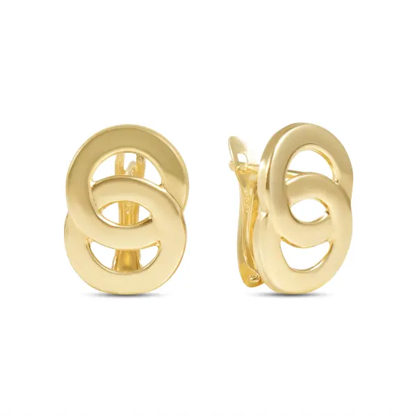 Cercei aur 14K Double Circle