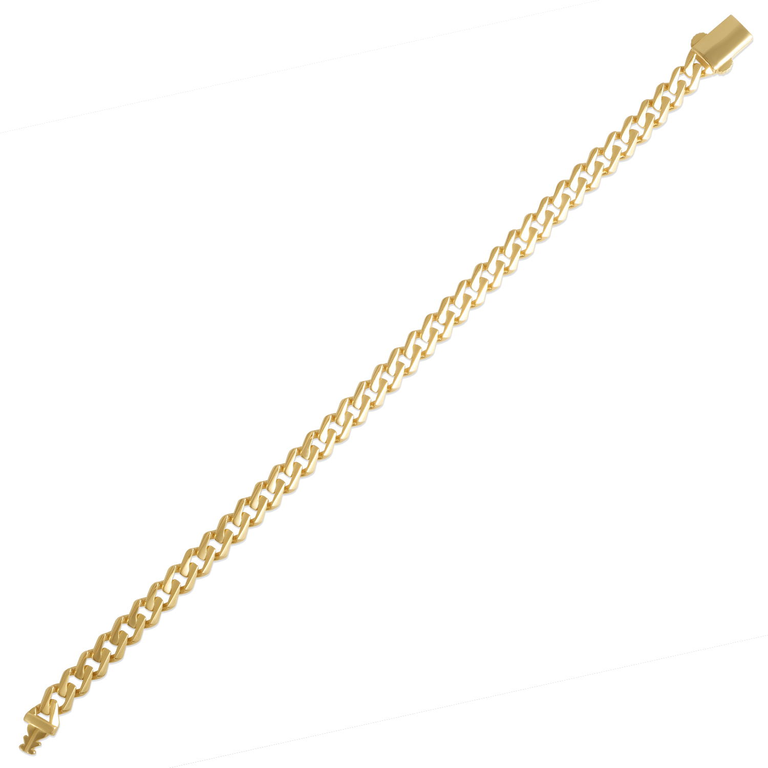 Bratara aur 14K cu zale Sharp Links