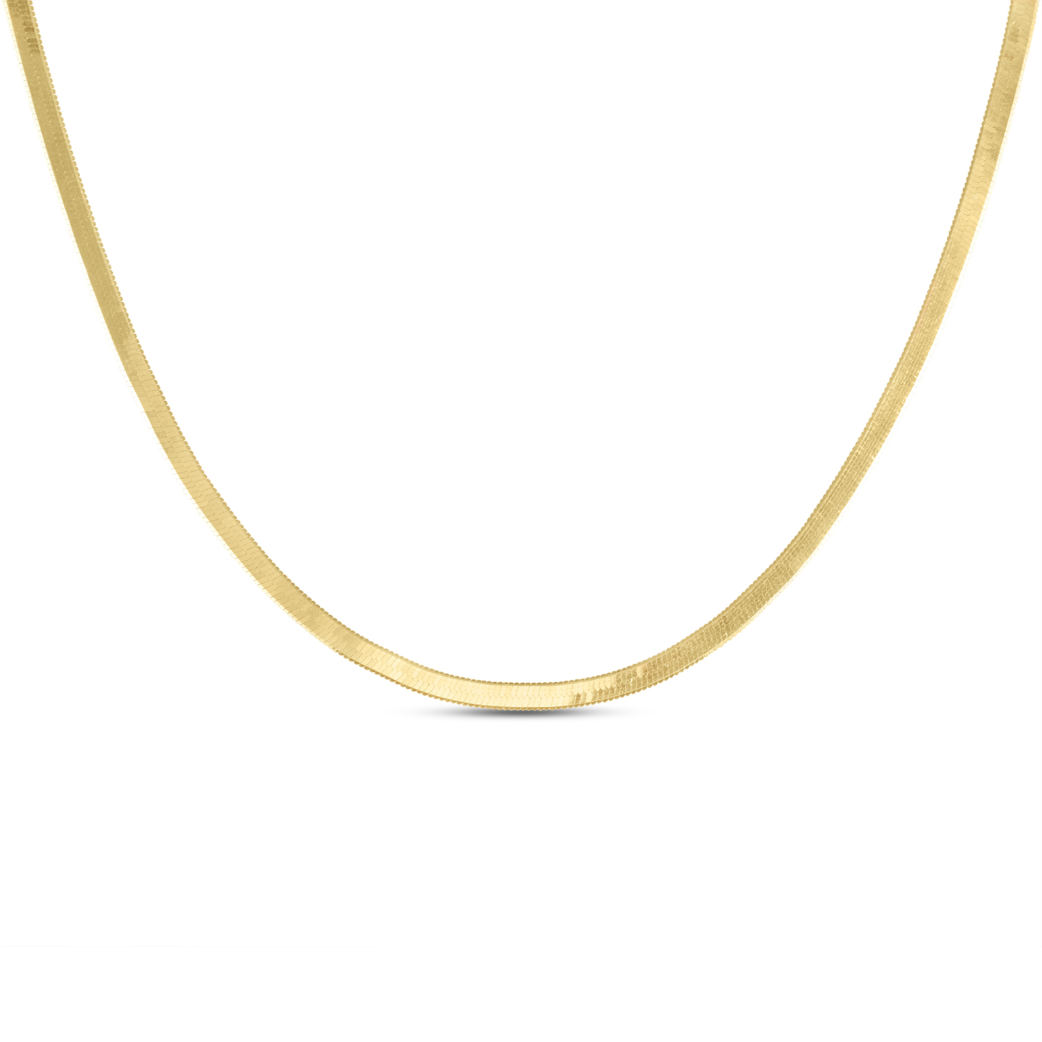 Colier aur 14k plat Silk Line Glow