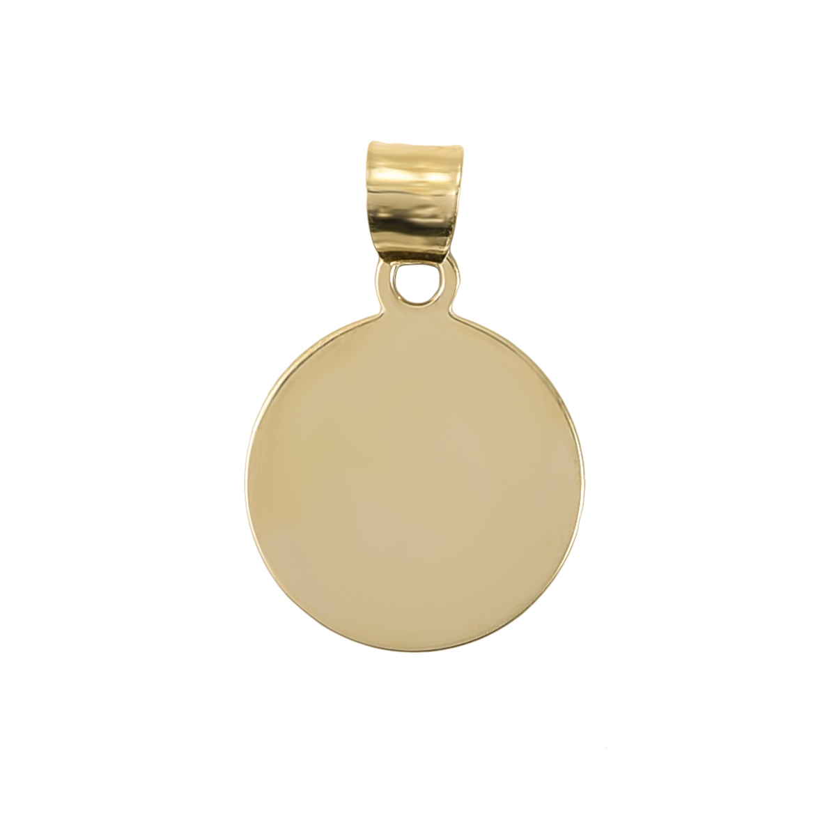 Pandantiv aur 14K tip banut Golden Coin Charm