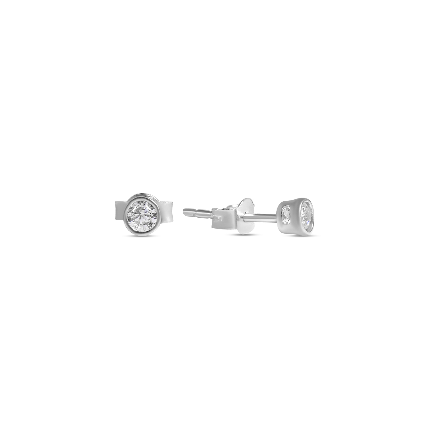 Cercei aur 14K cu piatra Zirconia Crystal Drop Mini