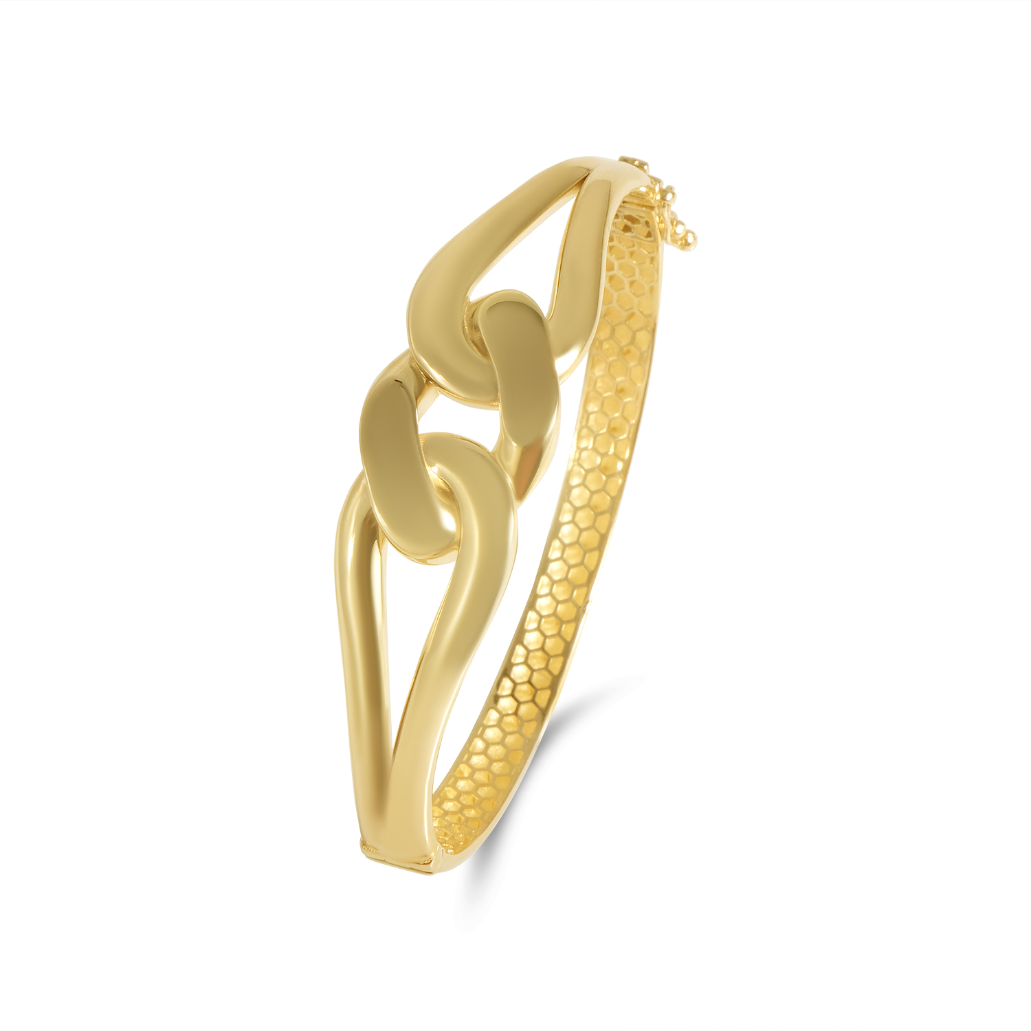 Bratara aur 14k fixa cu nod cuban Cuban Embrace