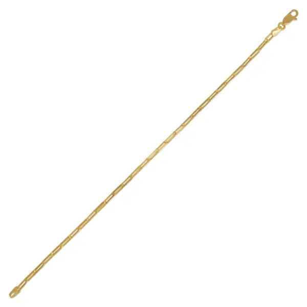 Bratara aur 14K cu zale dreptunghiulare Modern Link