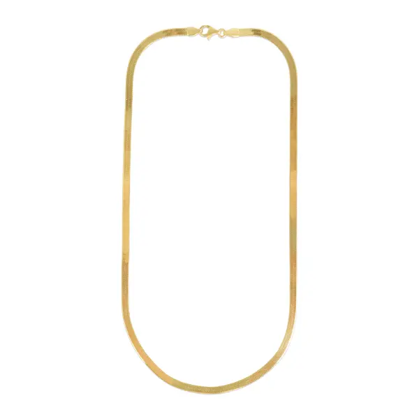 Lant aur 14k plat cu zale fine Sleek Veil