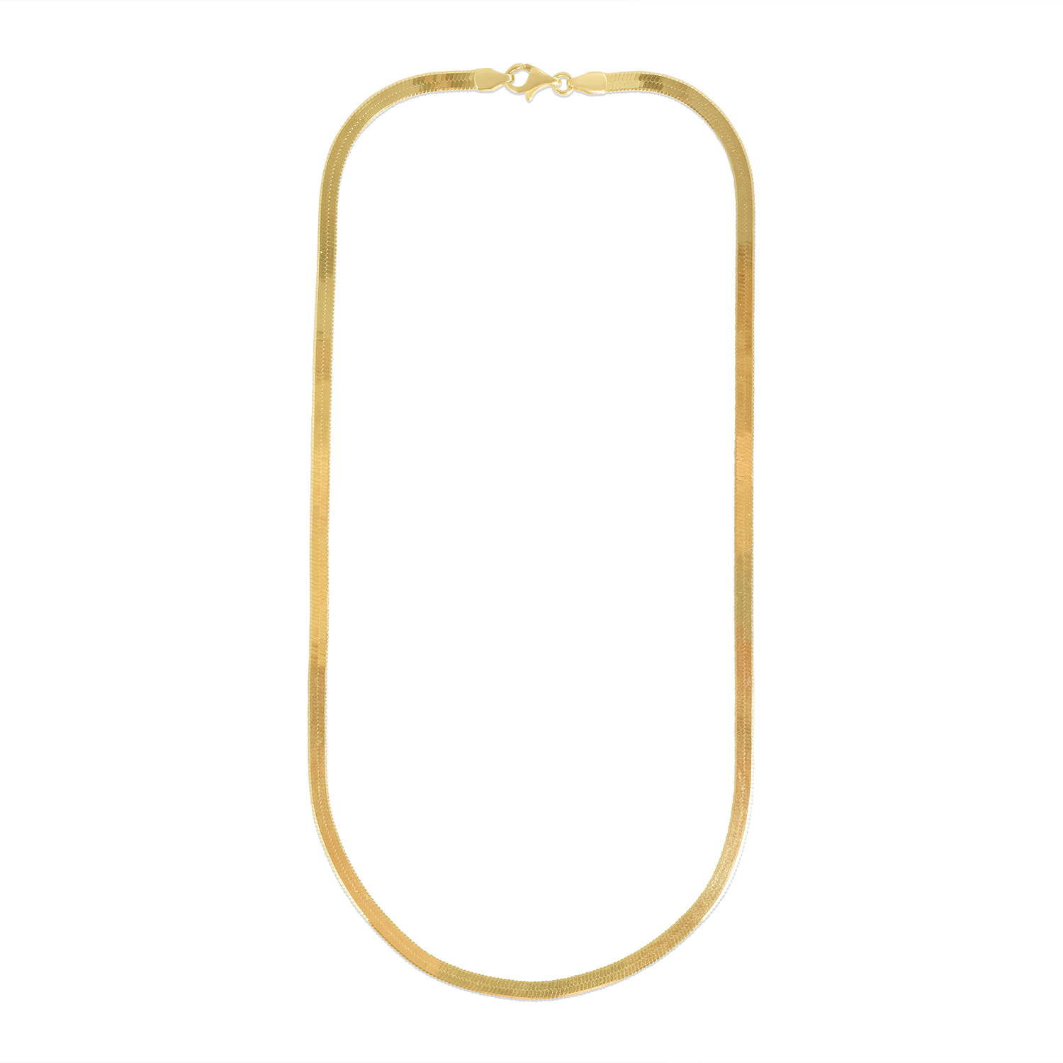 Lant aur 14k plat cu zale fine Sleek Veil