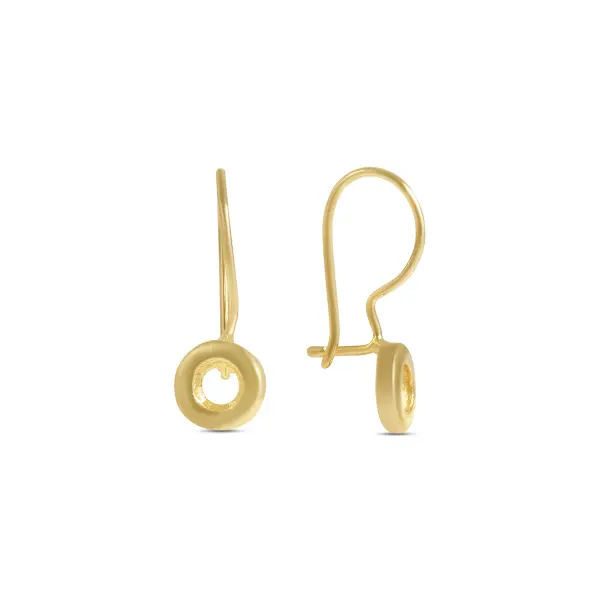 Cercei aur 14K cu cerc delicat Little Halo