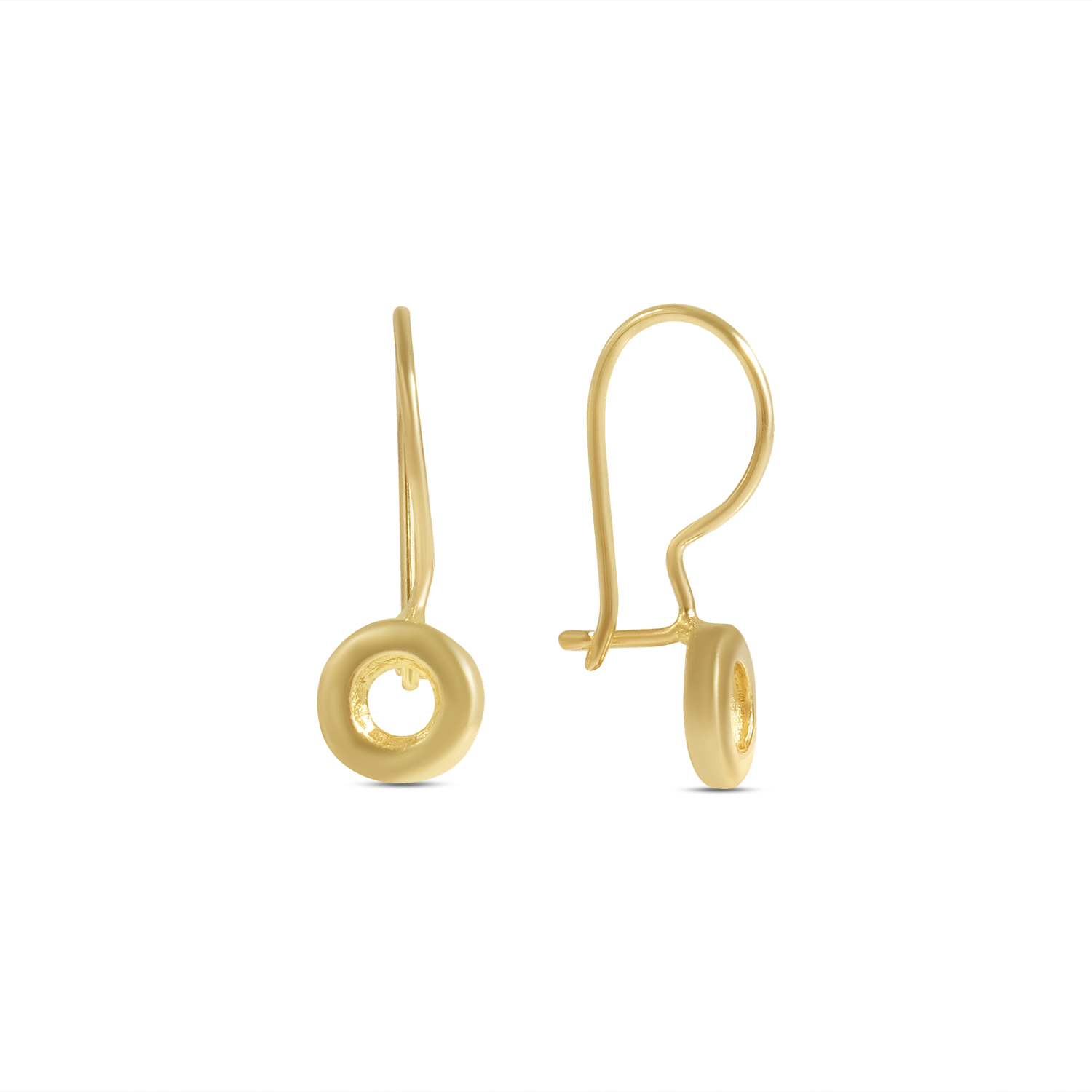 Cercei aur 14K cu cerc delicat Little Halo