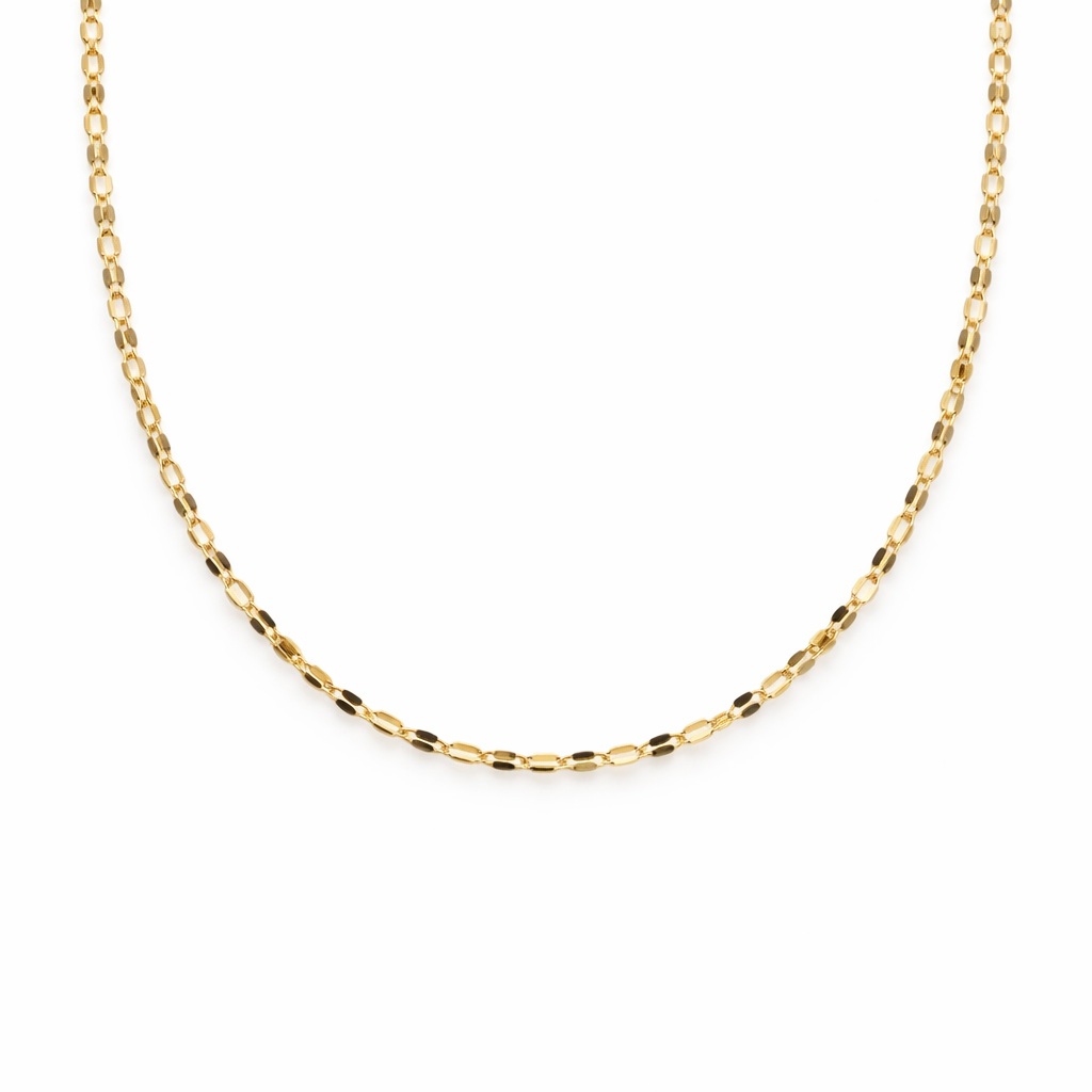 Lant aur 14k cu zale plate Flat Elegance