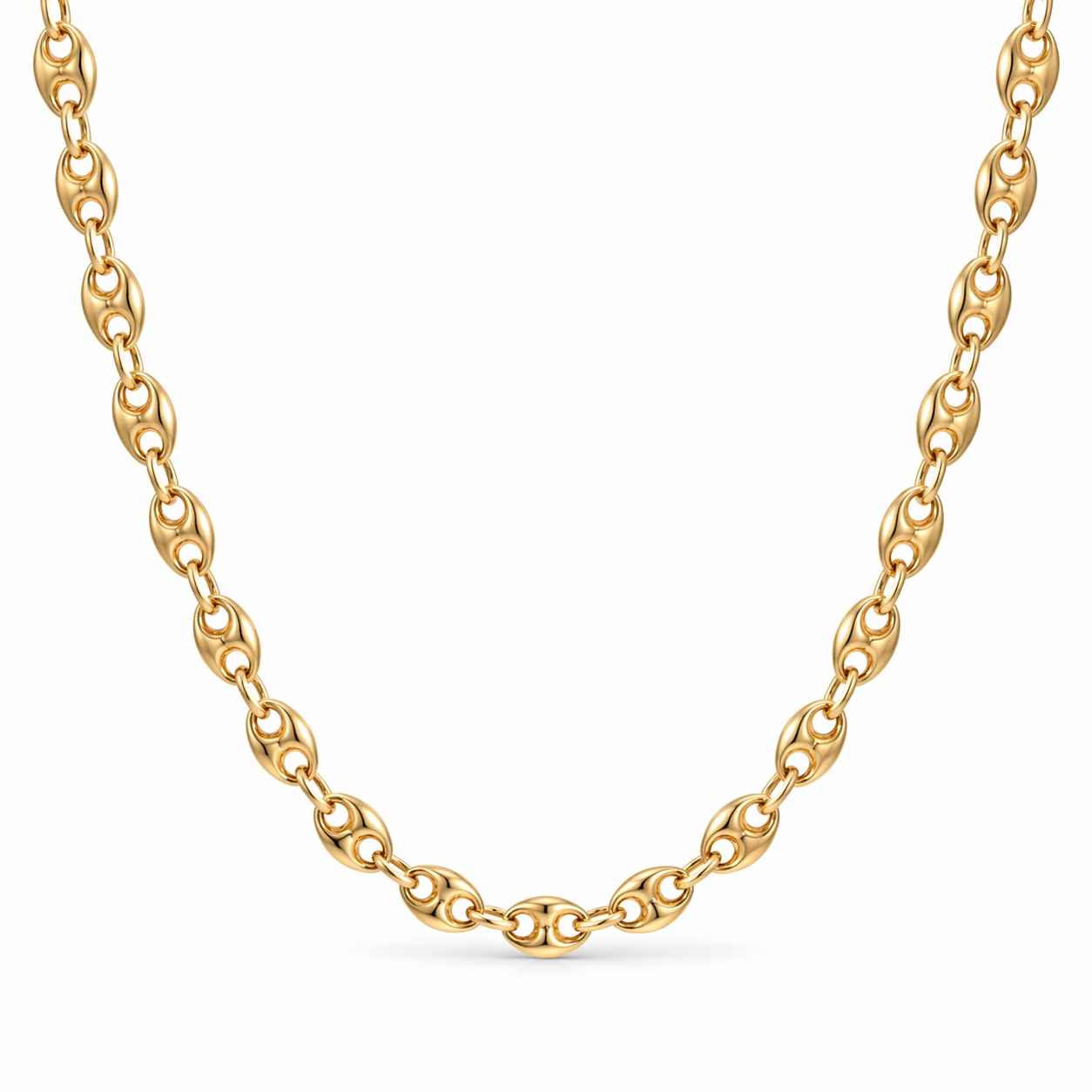 Lant aur 14k cu zale ovale Signature Link