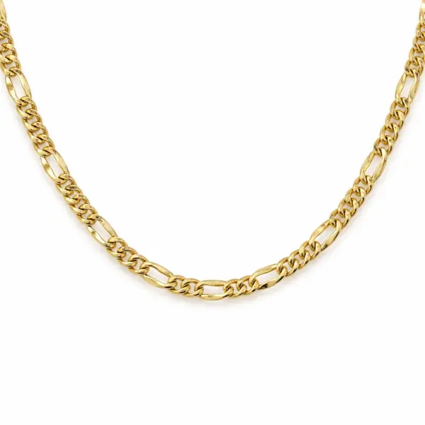 Lant aur 14k Twisted Figaro Edge