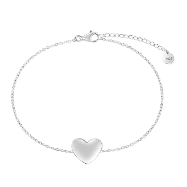 Bratara argint cu inima delicata Pure Love