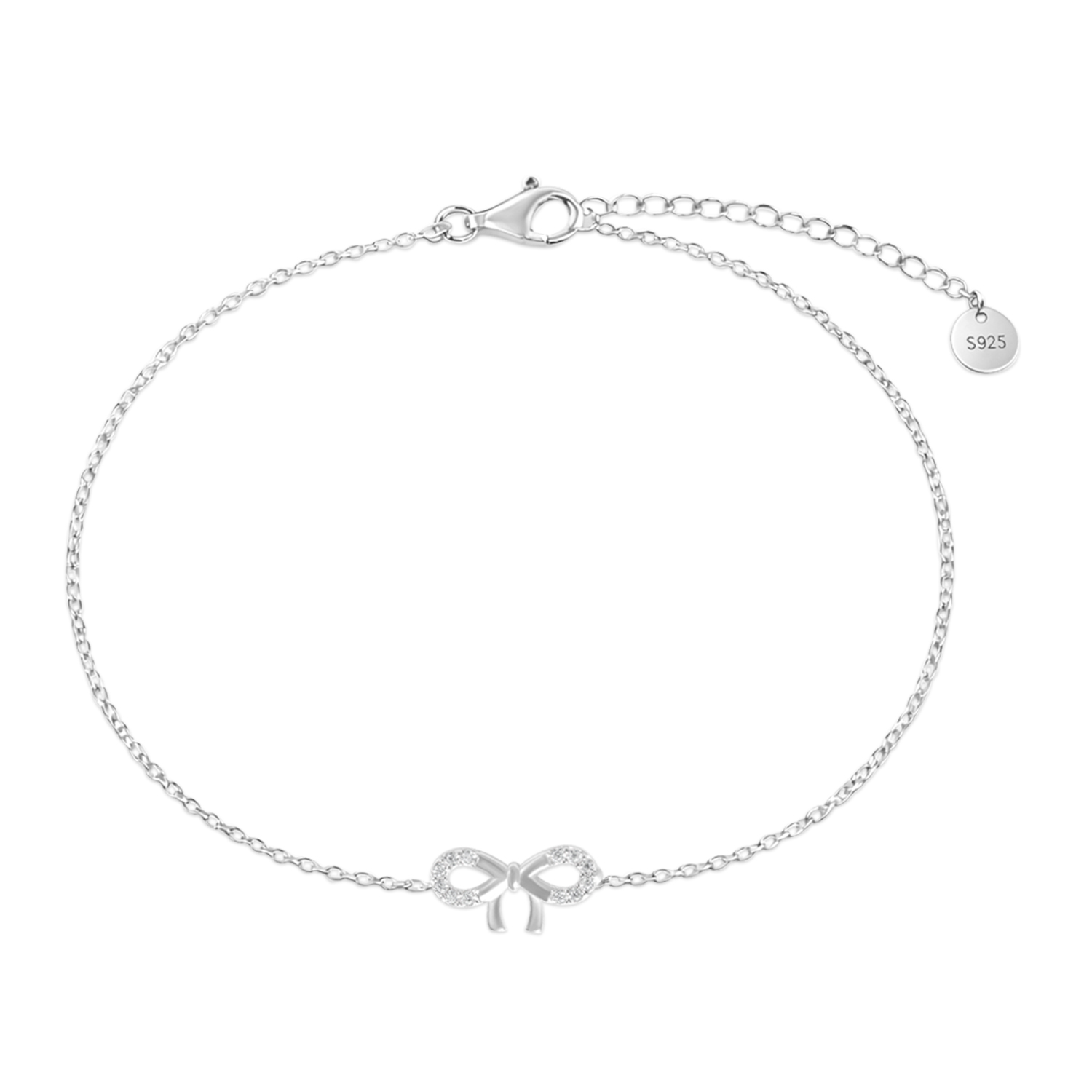 Bratara argint cu funda delicata si pietre Zirconia Grace Bow