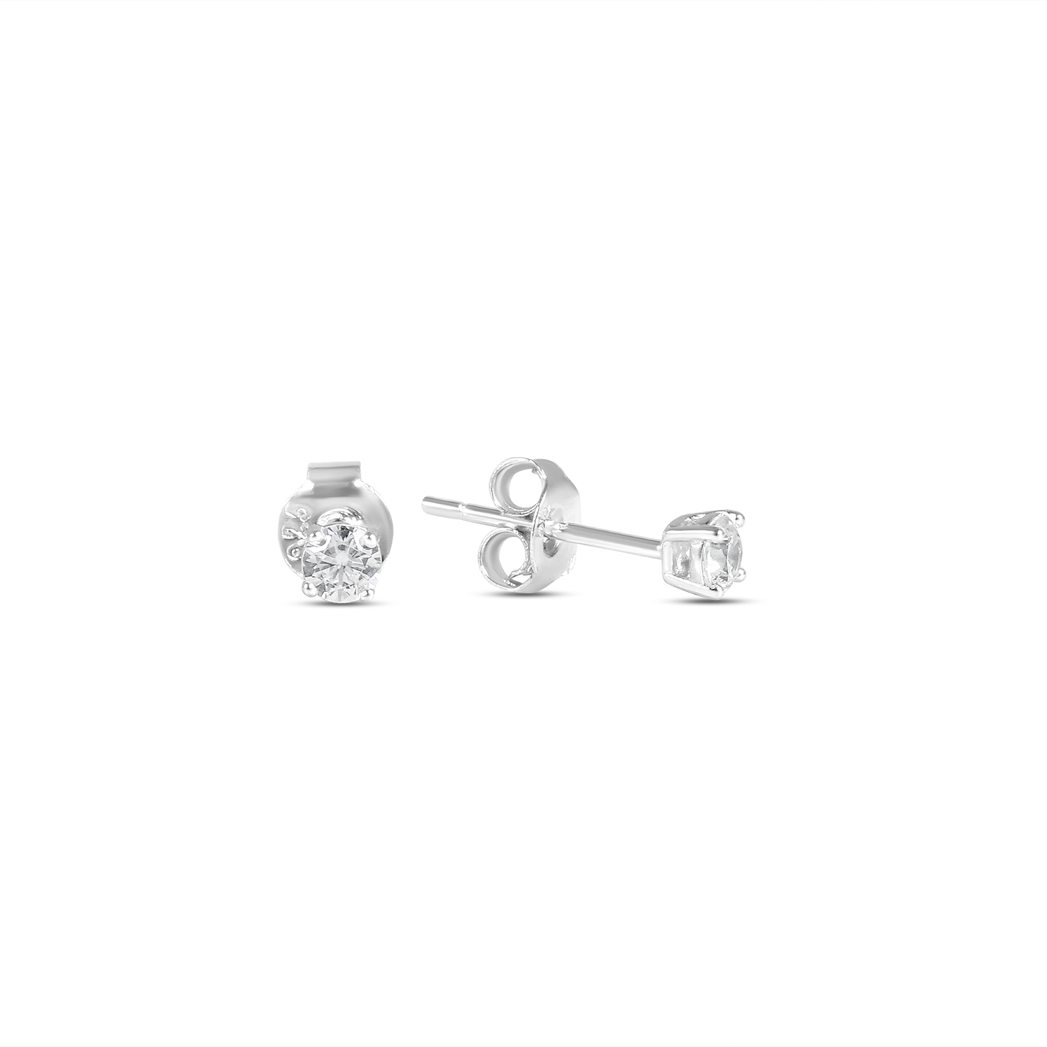 Cercei argint cu piatra Zirconia patrata Crystal Square Glow