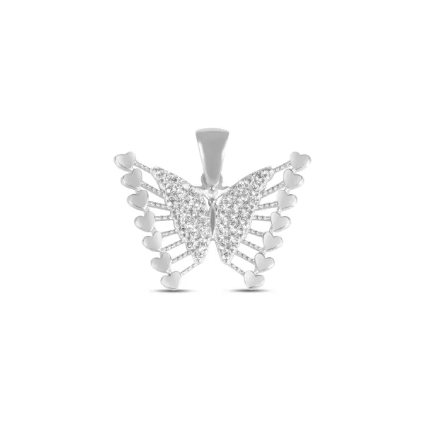 Pandantiv argint in forma de fluture cu pietre Zirconia Butterfly Glow