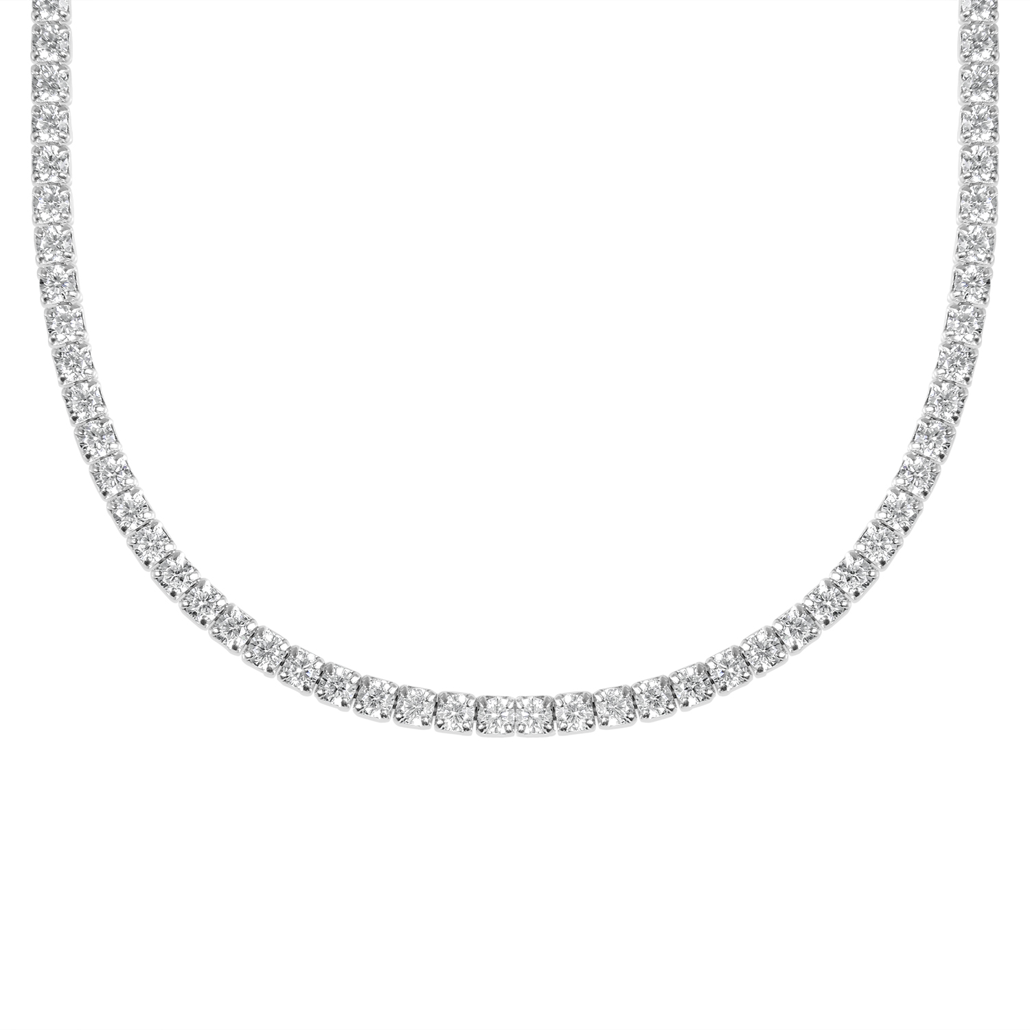 Colier de argint Tennis cu pietre Zirconia Royal Spark