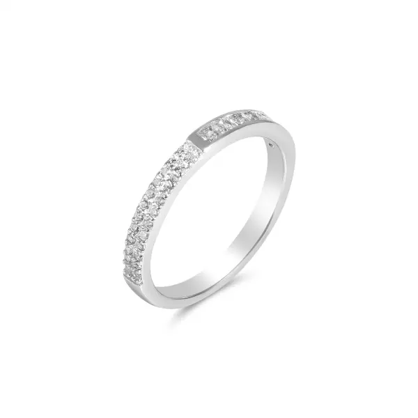 Inel argint dama cu pietre zirconia Linear Spark