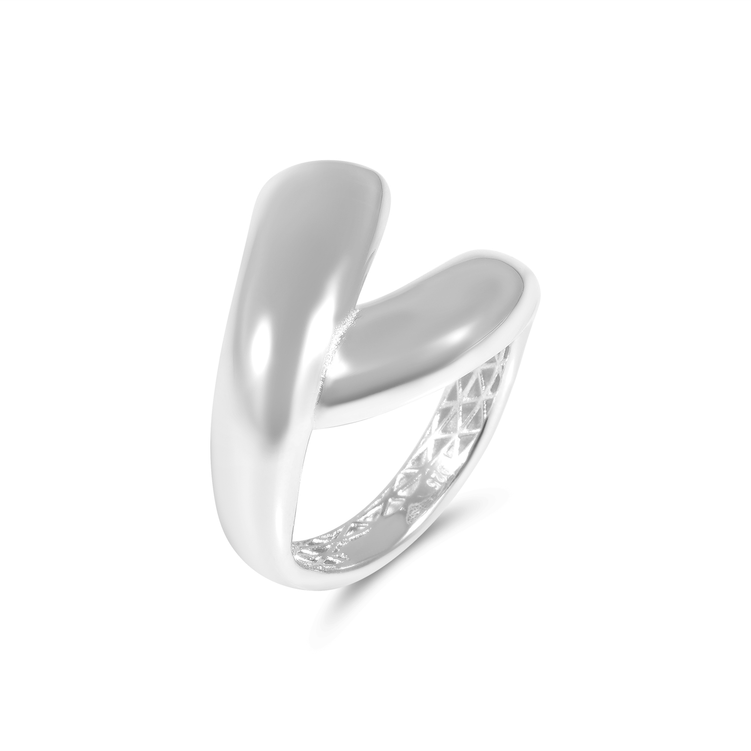 Inel argint dama cu volum sculptural si linii fluide Urban Muse