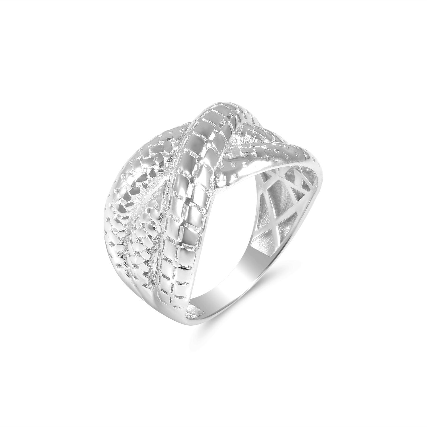 Inel argint dama cu model funii impletite Rope Elegance