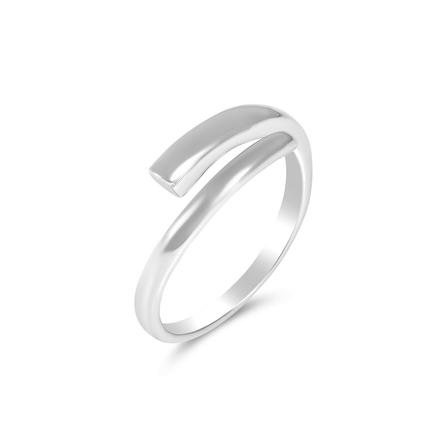 Inel argint dama cu design intrerupt si linii duble minimaliste Open Line
