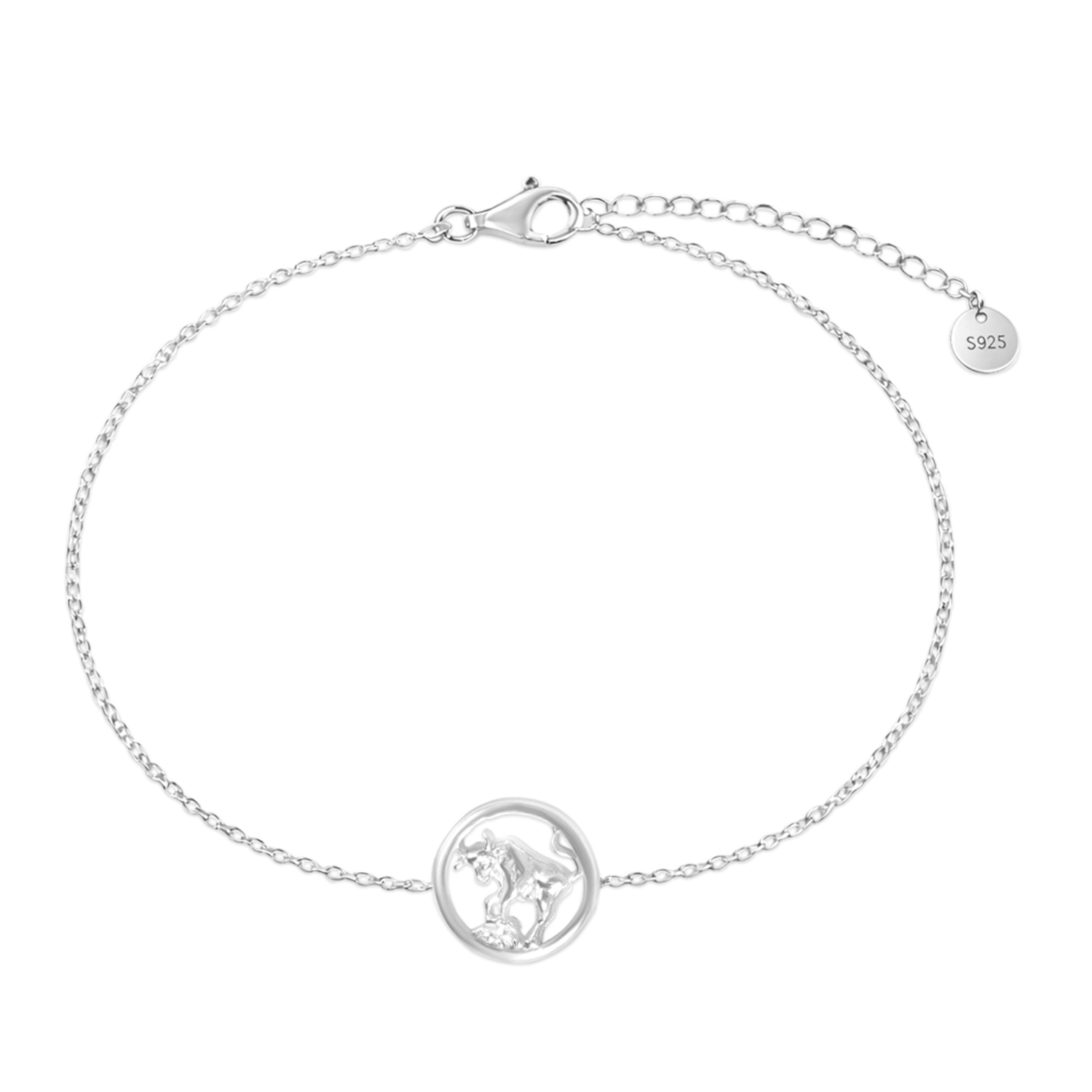 Bratara argint cu zodia Taur Zodiac Essence