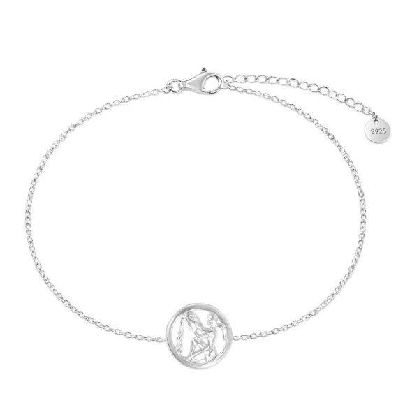 Bratara argint cu zodia Varsator Zodiac Essence