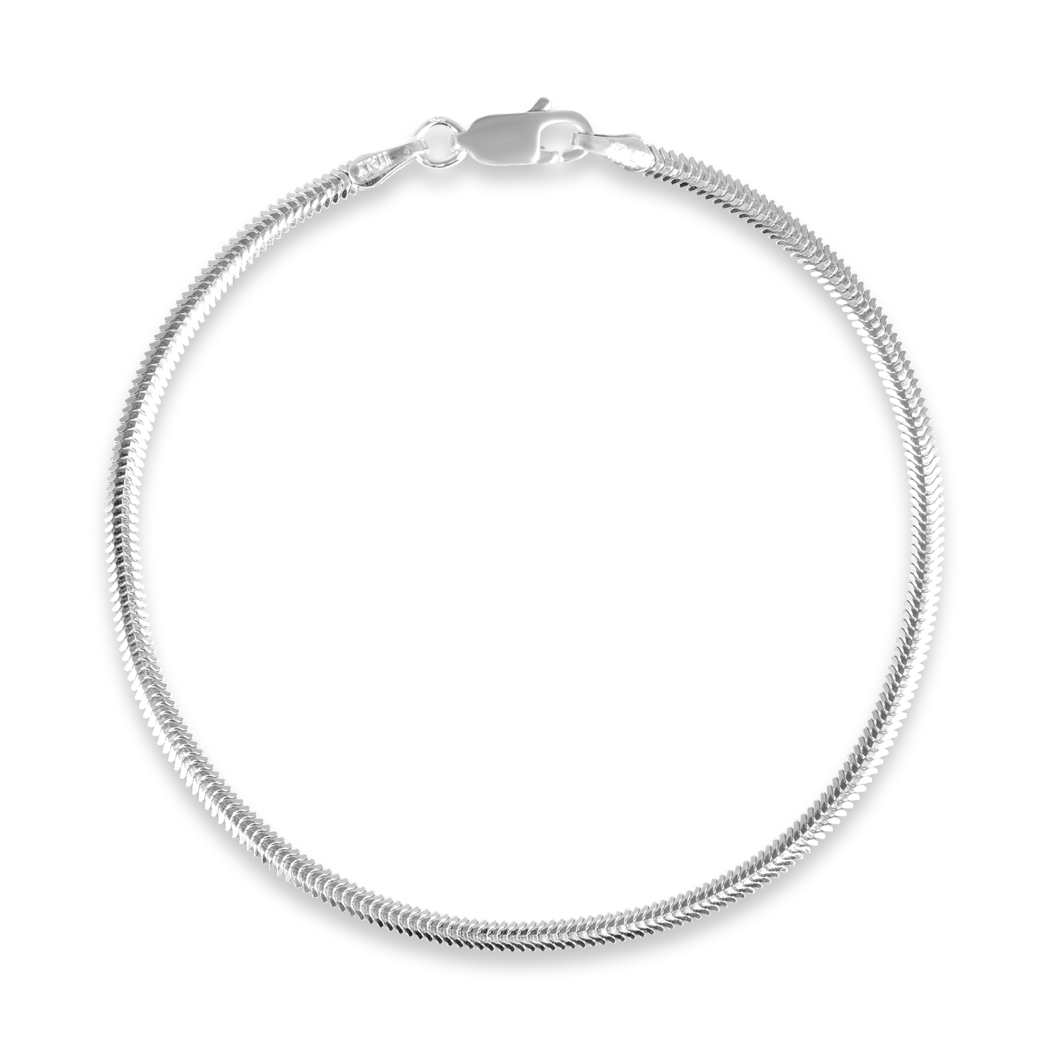 Bratara argint cu zale fine Soft Chain Elegance