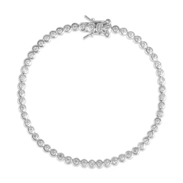 Bratara argint cu pietre zirconia rotunde Infinite Sparkle
