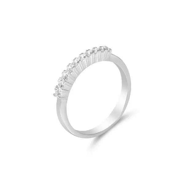 Inel argint dama cu linie de pietre Zirconia Pure Line Sparkle